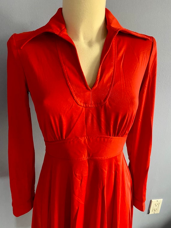 Vintage 1970’s Jody T of California Red Stretch K… - image 2