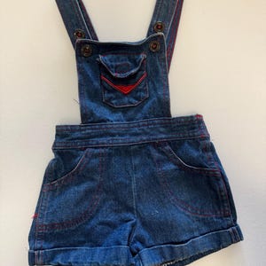 Vintage 80’s Kids CHIC for Toddlers Denim Jeans Overalls 3T Unworn Old Stock Tags Retro