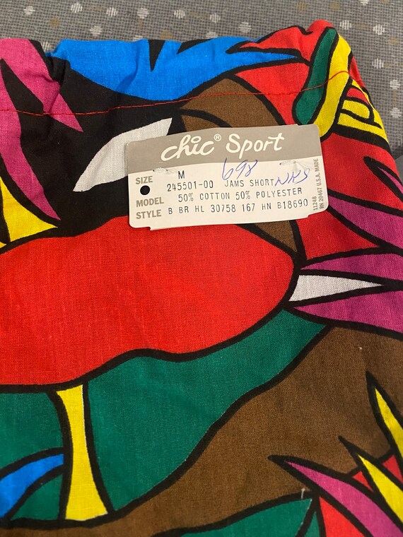 Vintage 80’s Chic Sport Jams Shorts Hawaiian Beac… - image 2