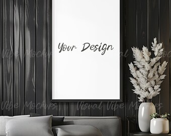 Vertical frame mockup, Wood frame mockup, digital frame mockup, Wooden mockup, Minimalist mockup