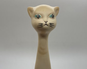 Vintage Rubber White Cat Bank-Beardmore Productions