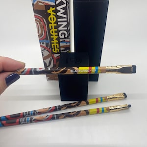 Ltd Edition Blackwing Single Pencil-Tribute to Jean-Michel Basquiat-Vol 57- Palomino-Single Pencil-Multi Color with Crown