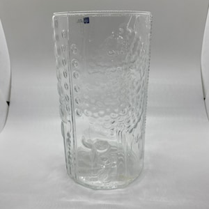 Vintage Finn Flora Arabia Finland Crystal Vase