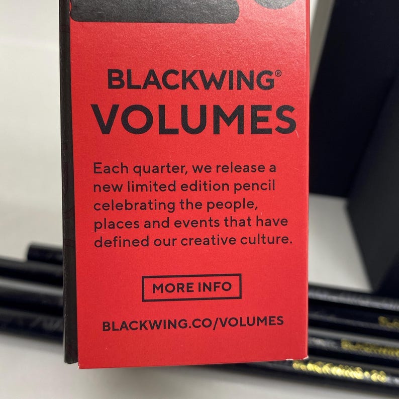 Ltd Edition Blackwing One Single Pencil-tribute to Tabletop/board Games ...