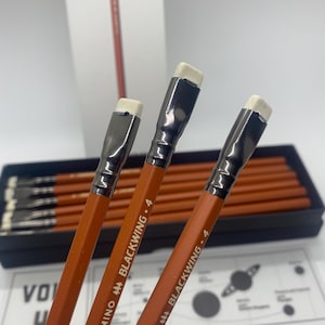 Ltd Edition Blackwing Single Pencil-Tribute to NASA Rover to Mars-Vol 4- Palomino-Single Pencil-Brown Pencil White Eraser