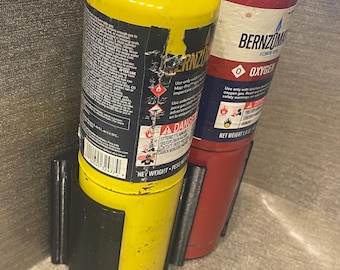 Soporte de pared para gas propano LP para RV o garaje