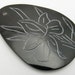 Brown Pen Shell (Natural) 52x36mm-54x37mm Drop With Carved Flower Focal Bead-R