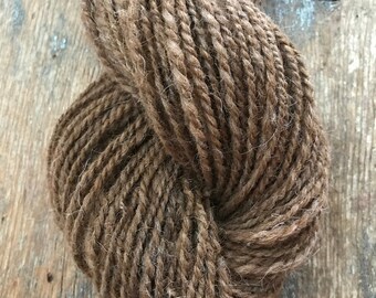 Alpaca/CVM wool 2 ply handspun yarn