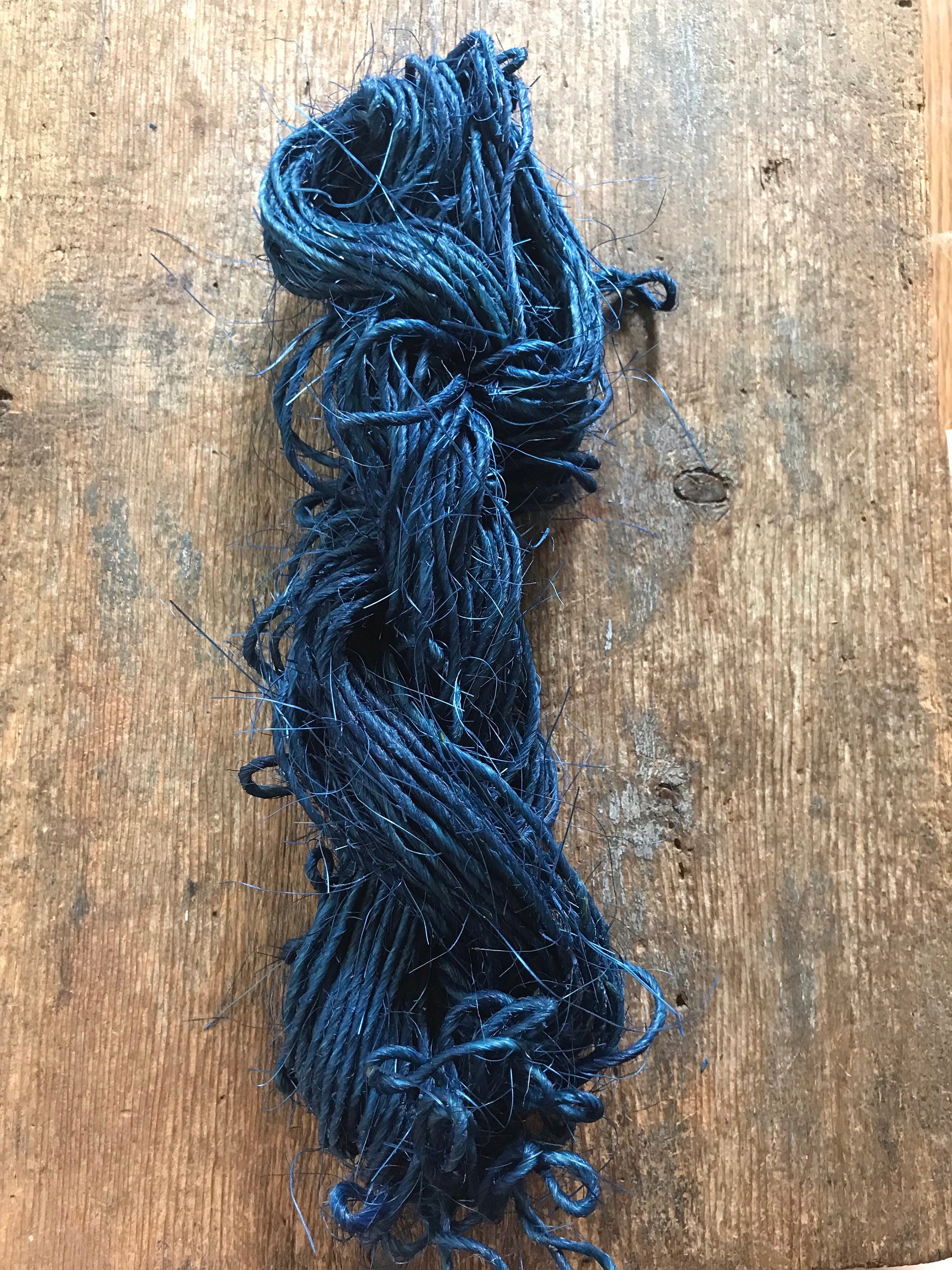 Sisal, indigo dyed, 50 yards - Thumbnail 3