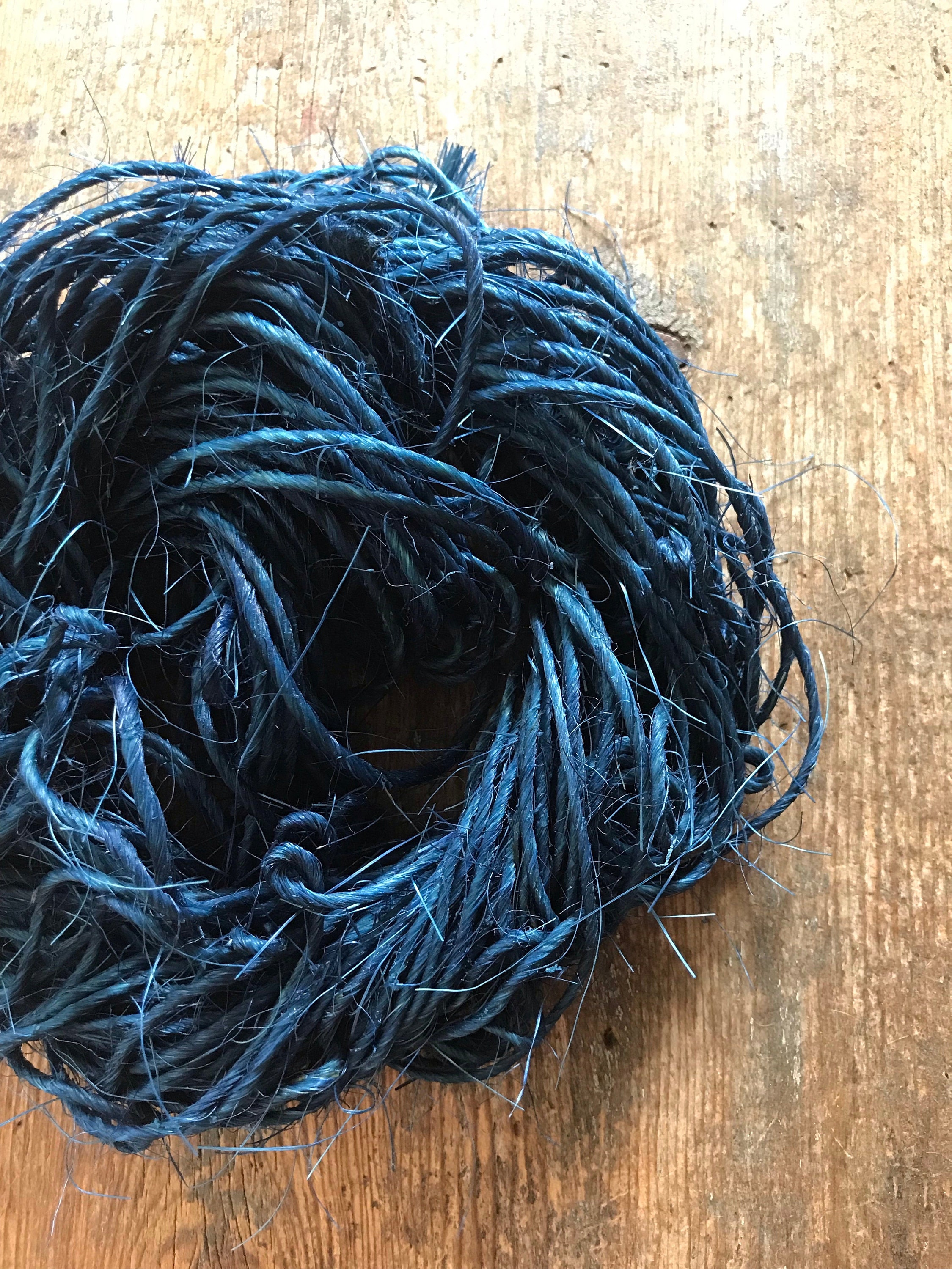Sisal, indigo dyed, 50 yards - Thumbnail 4