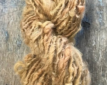 Jewelweed naturally dyed Lincoln wool locks yarn, 50 yards