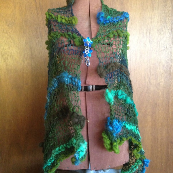 Mermaid shawl scarf wrap handspun handknit green seaweed photoshoot art textile Ariel model photography texture fishing ocean photo