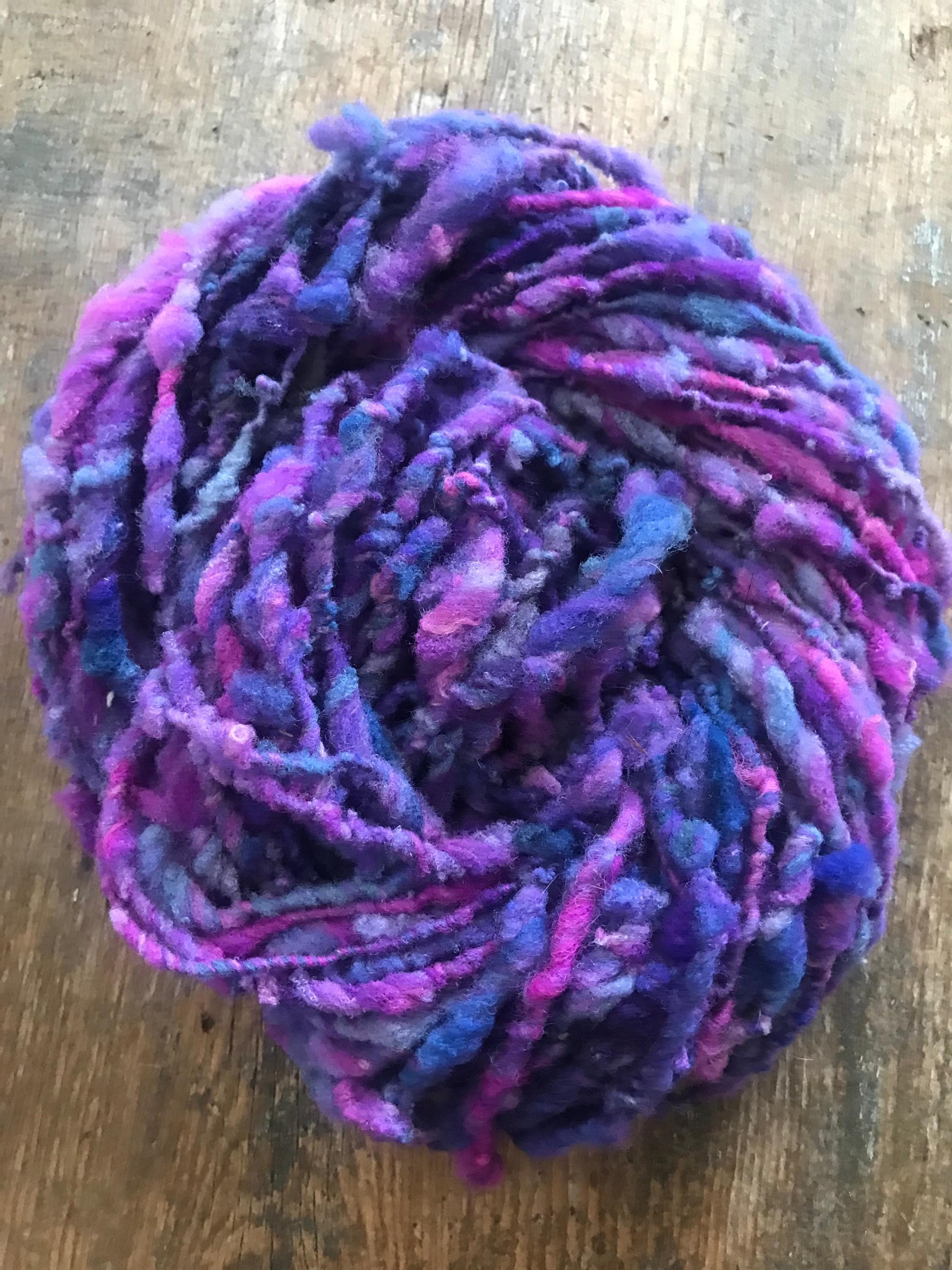 Gobsmacked - 50 yards nubbly handspun southdown wool art yarn - Thumbnail 6