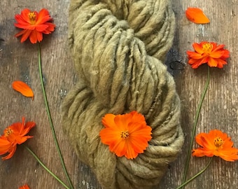 Cosmos, heathered naturally dyed handspun yarn, 20 yards