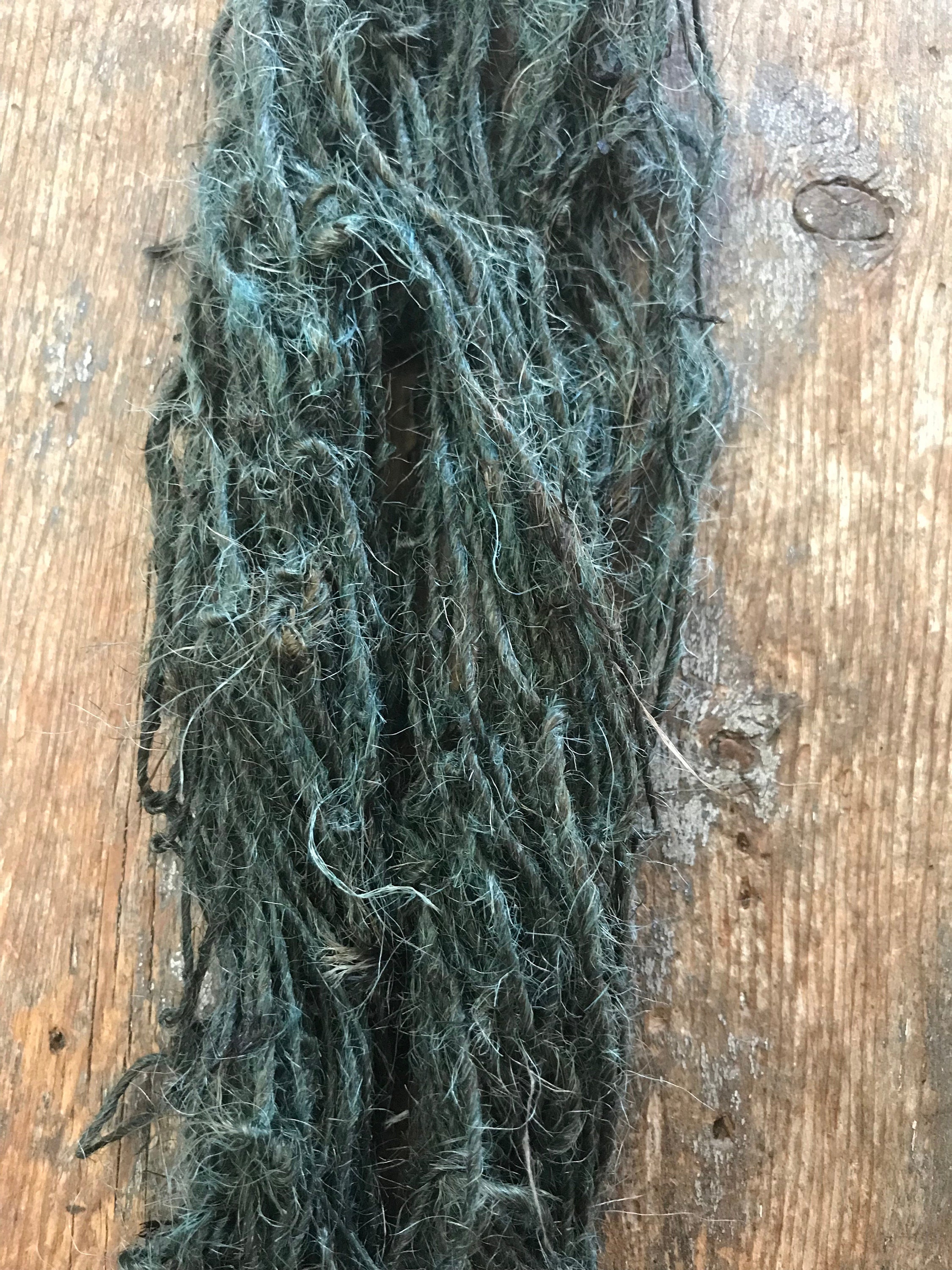 Jute, dyed teal, 50 yards - Thumbnail 7