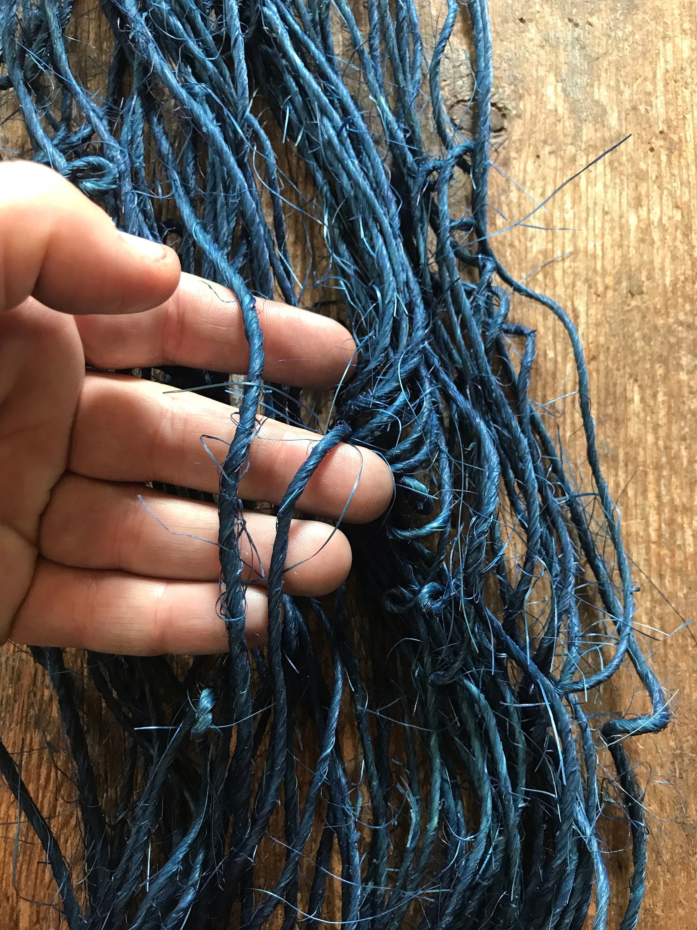 Sisal, indigo dyed, 50 yards - Thumbnail 7