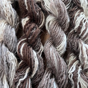 200 yards mixed colors Shetland wool handspun yarn