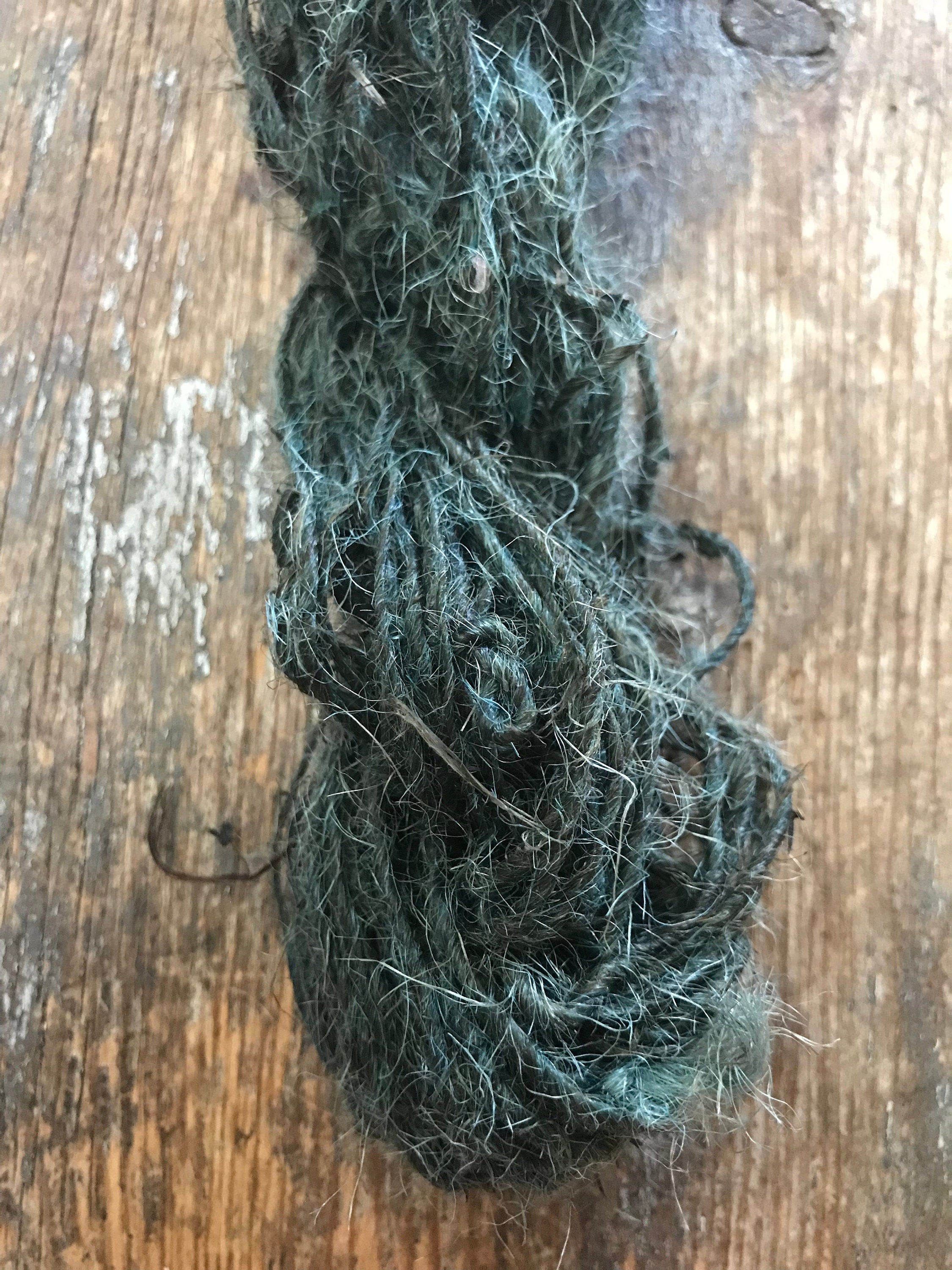 Jute, dyed teal, 50 yards - Thumbnail 5