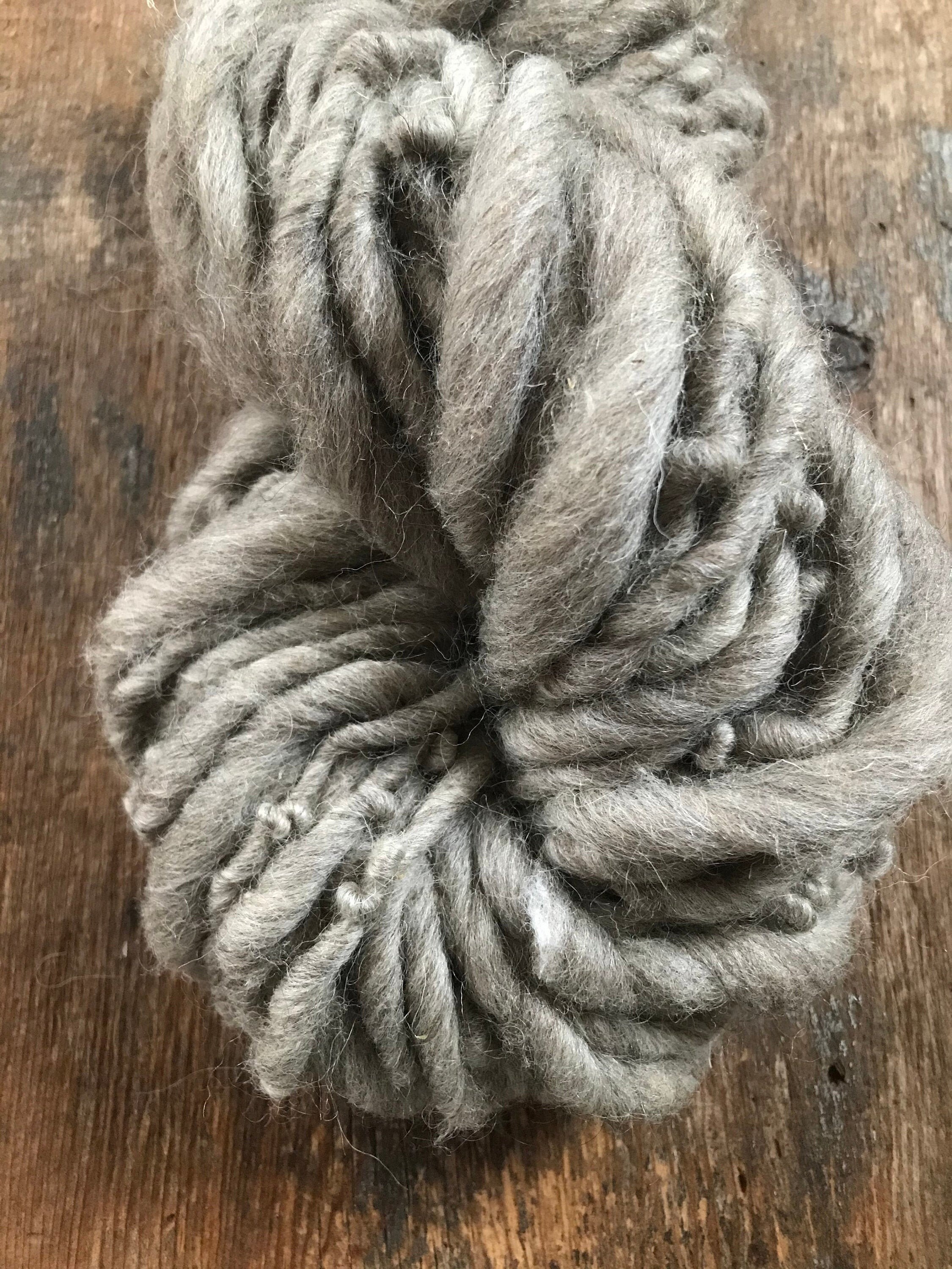 Fog - Natural grey handspun, 50 yards - Image 1
