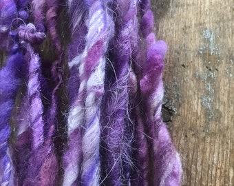 Sugared Violets - 10 yards art yarn