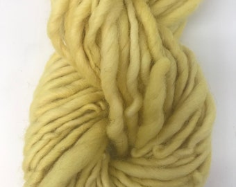 Goldenrod naturally dyed handspun yarn, 50 yards