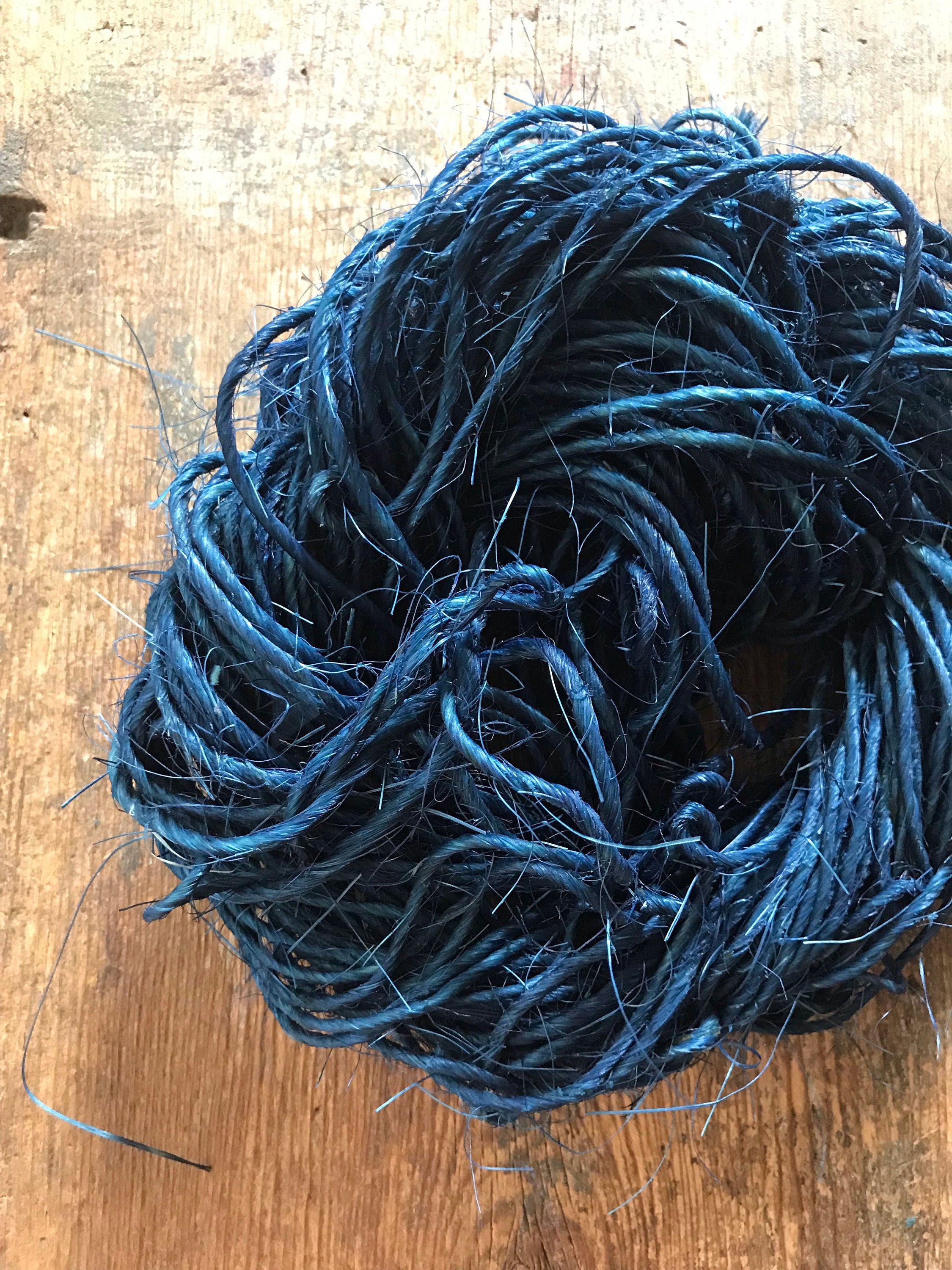 Sisal, indigo dyed, 50 yards - Thumbnail 5