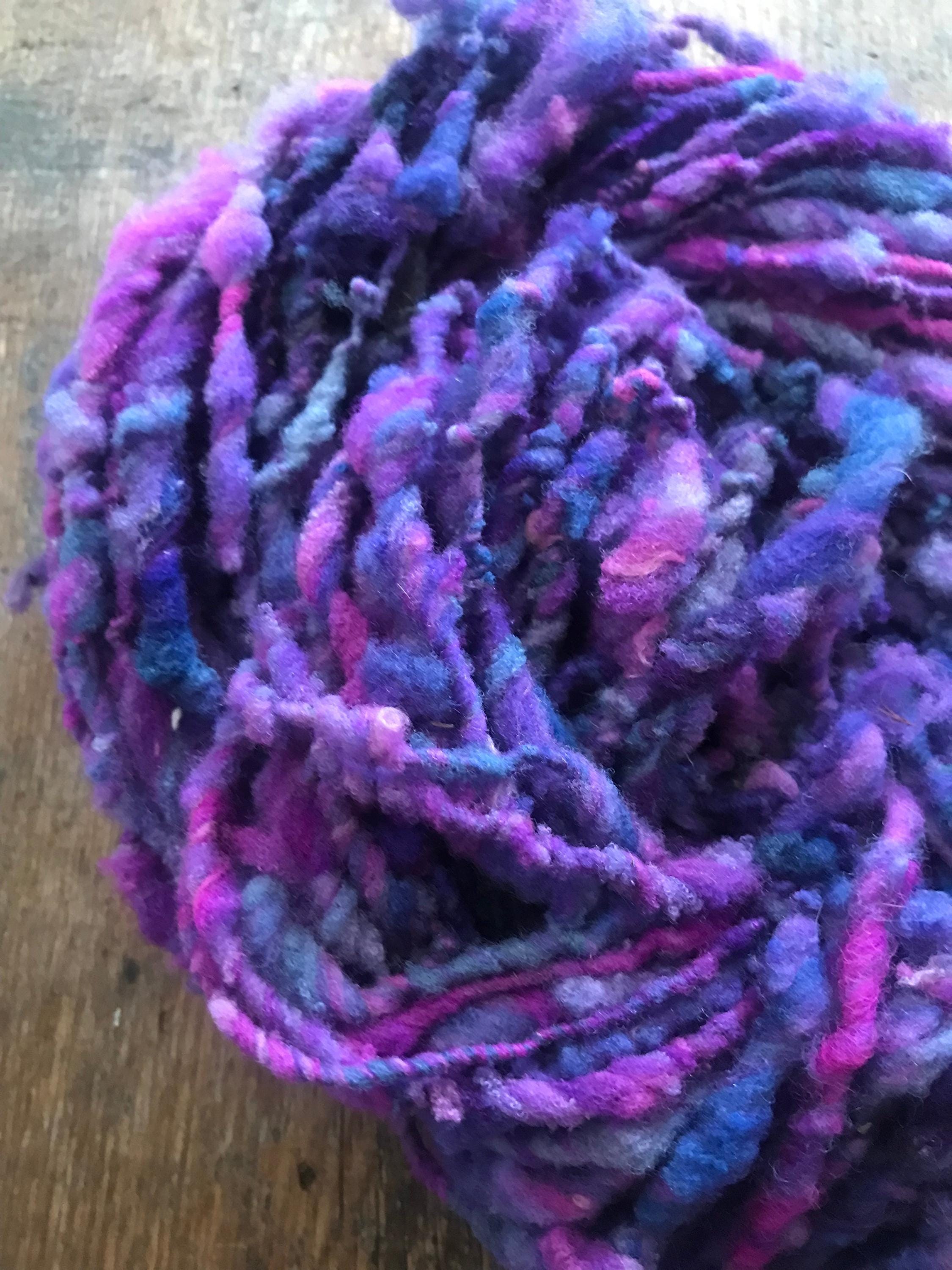 Gobsmacked - 50 yards nubbly handspun southdown wool art yarn - Thumbnail 4
