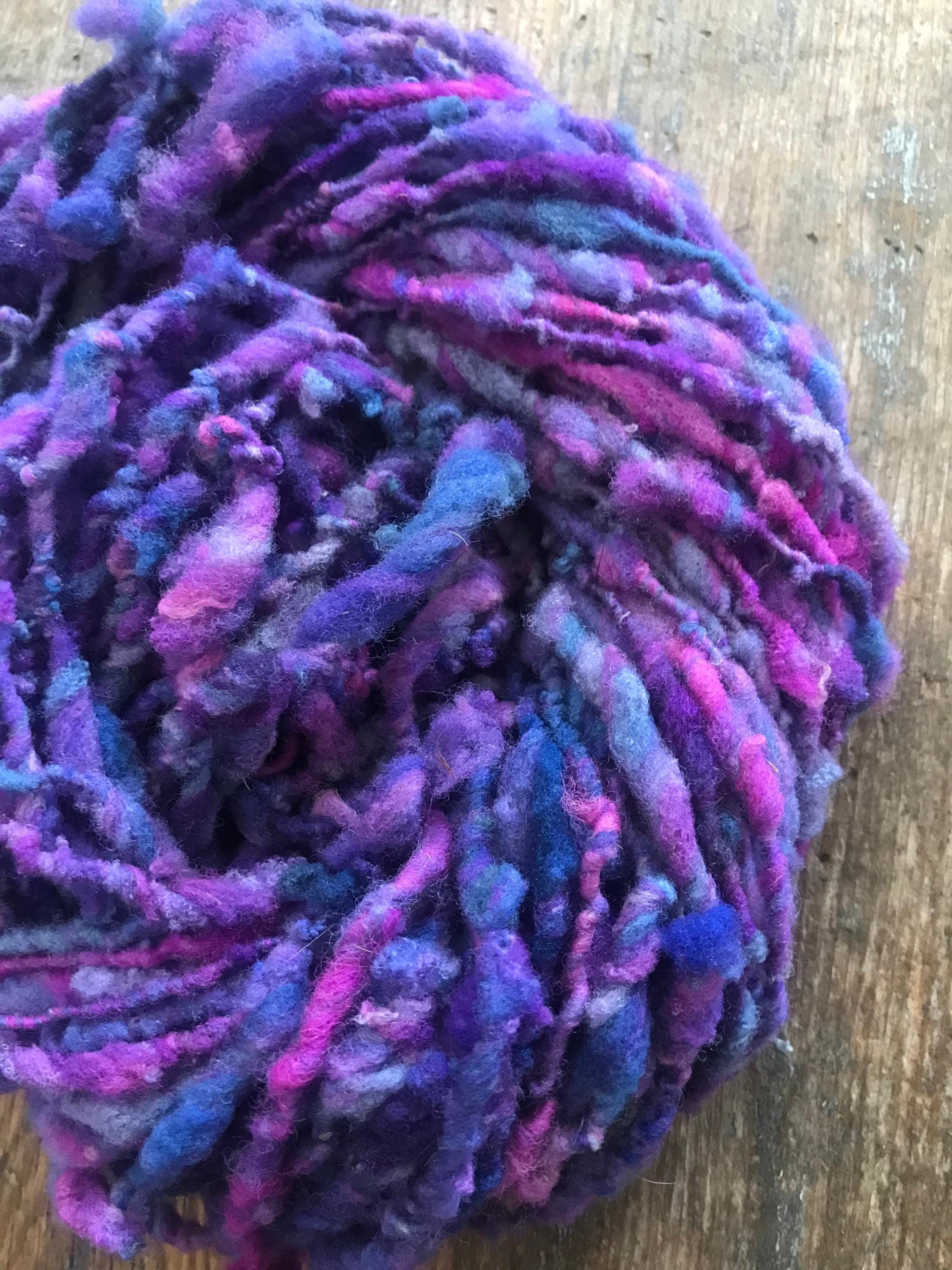 Gobsmacked - 50 yards nubbly handspun southdown wool art yarn - Thumbnail 5
