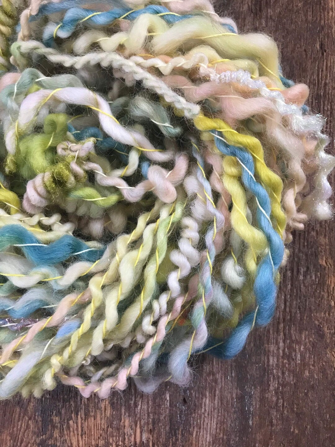 Easter Egg Curlycue Yarn Handspun Bulky Yarn 50 Yards - Etsy Australia
