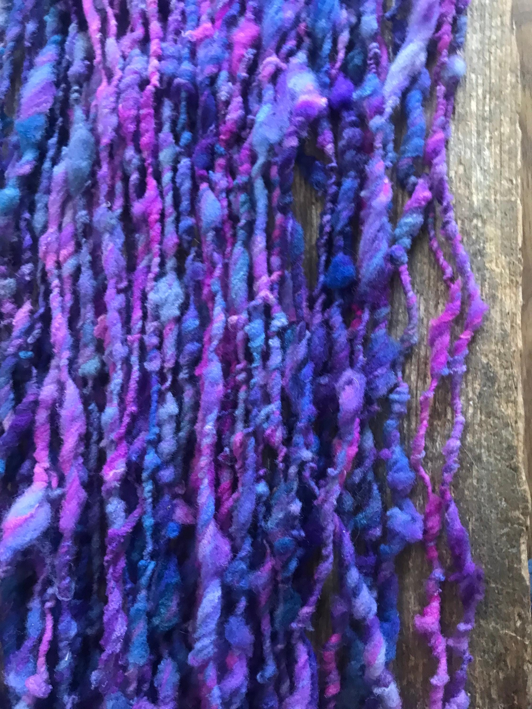 Gobsmacked - 50 yards nubbly handspun southdown wool art yarn - Thumbnail 7