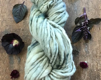 Goth Garden naturally bundle dyed handspun yarn, 50 yards