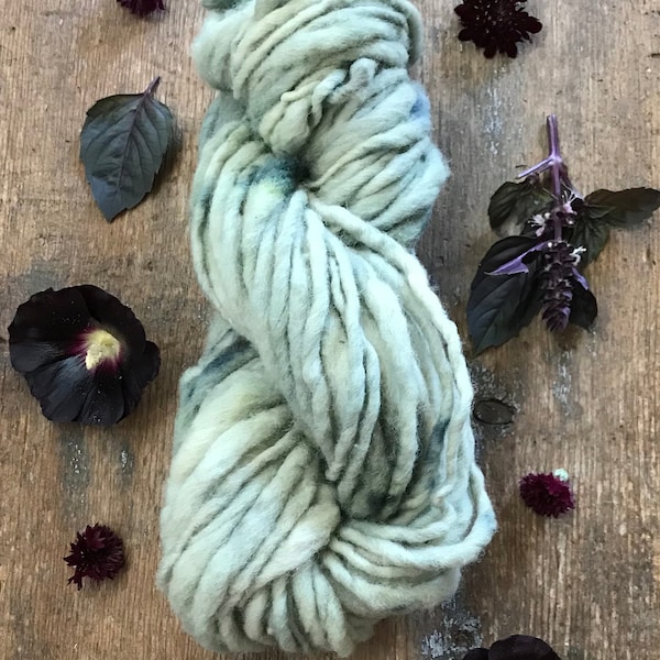 Goth Garden naturally bundle dyed handspun yarn, 50 yards