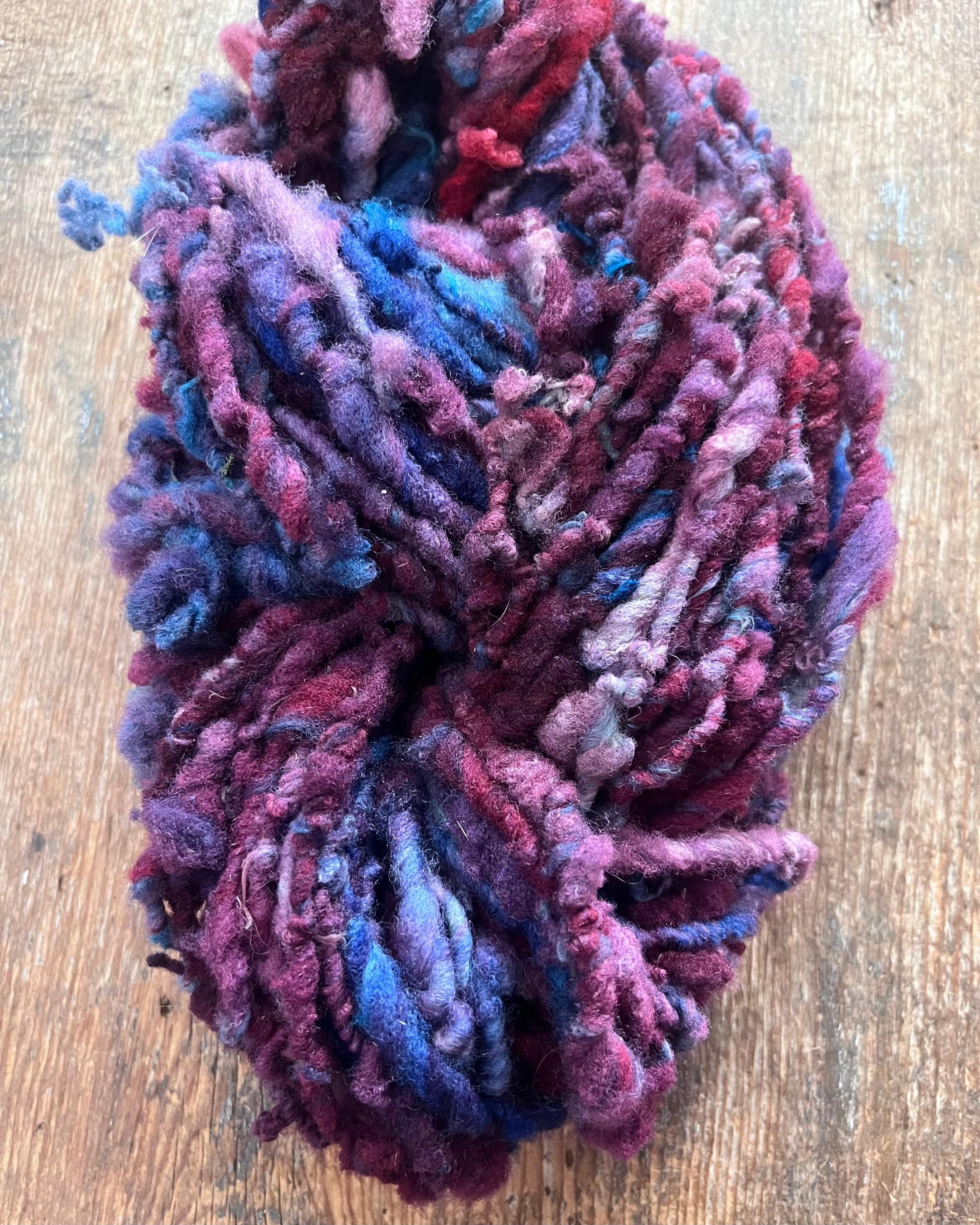 Rigamarole - handspun nubbly southdown reclaimed wool art yarn - Thumbnail 2