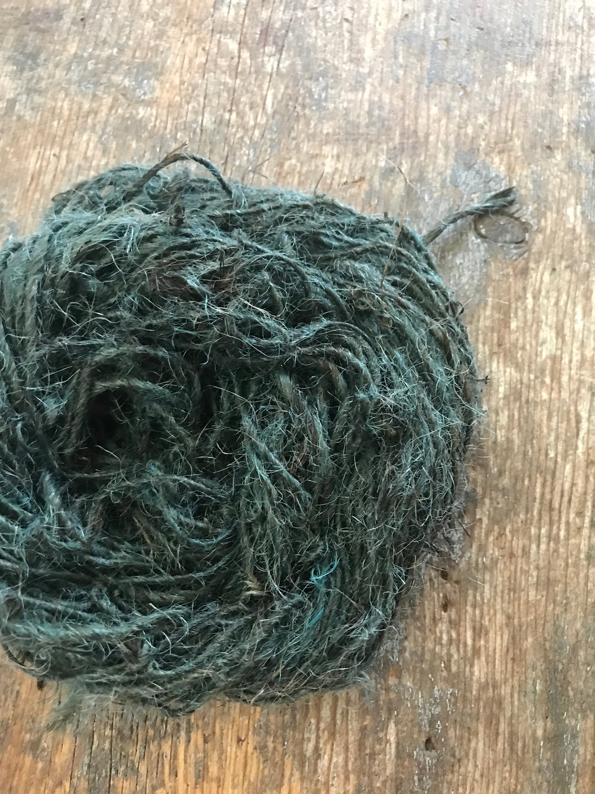 Jute, dyed teal, 50 yards - Thumbnail 6
