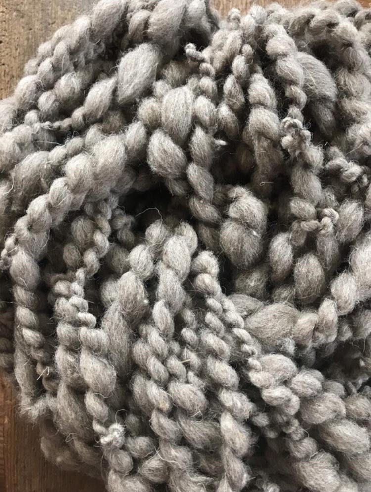 Misty Morn - jumbo grey handspun, 28 yards - Thumbnail 4