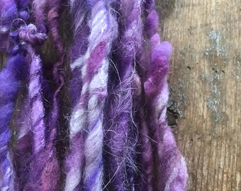 Sugared Violets - 20 yards art yarn