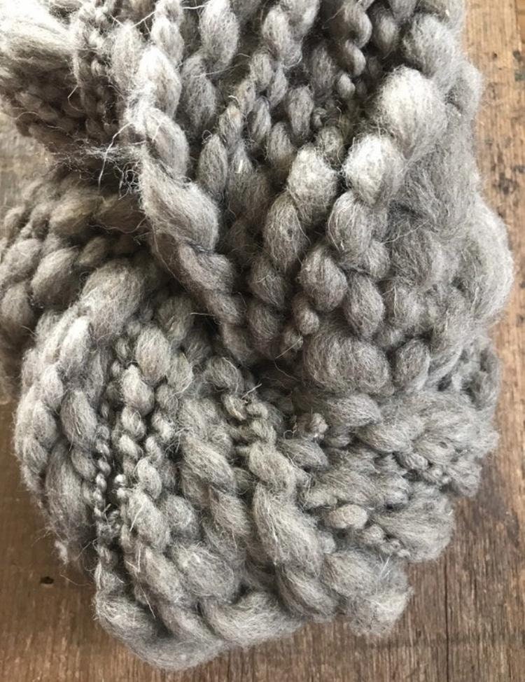 Misty Morn - jumbo grey handspun, 28 yards - Thumbnail 5