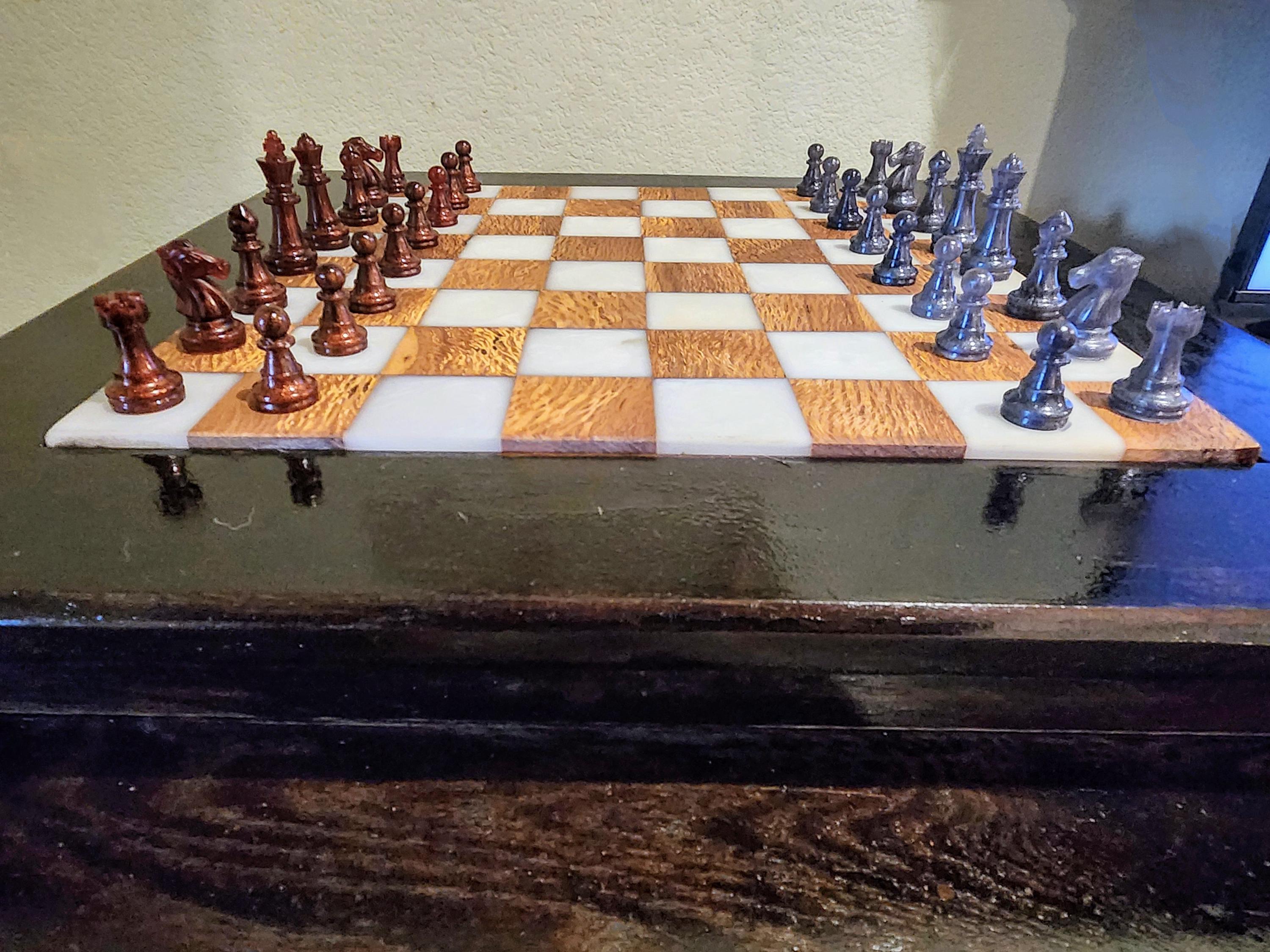 Handmade Chess/checkers Table - Etsy