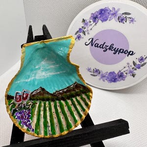trinket dish handpainted
