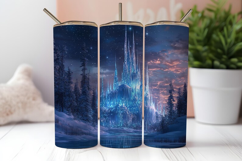 Ice Palace, 450 Designs, Tumbler Design Bundle, 20oz Skinny Tumbler