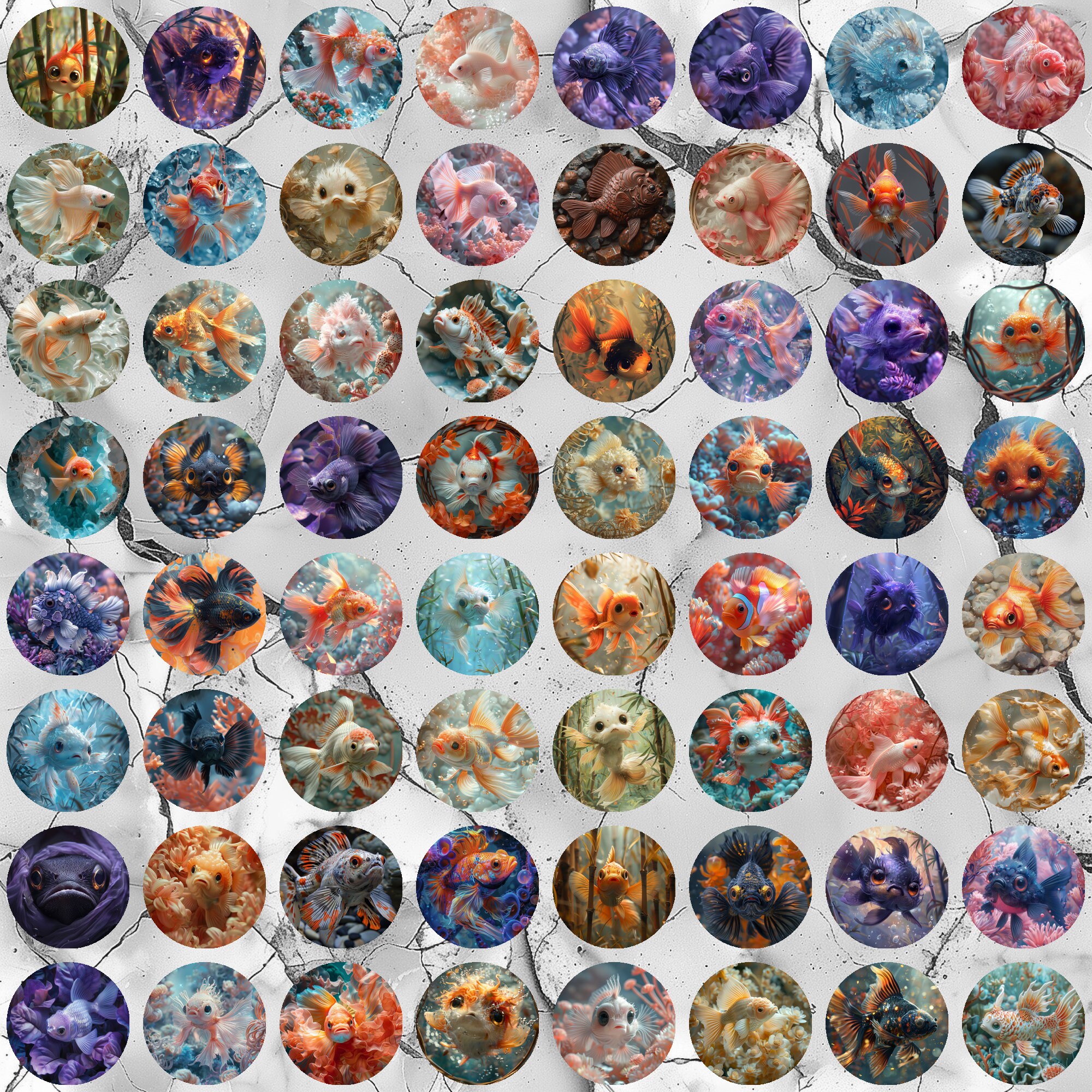 Fish Coaster Designs, Aquatic Car Coasters (digital Download) - Etsy