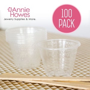 Resin Mixing Cups, 1 oz, 100 Pack