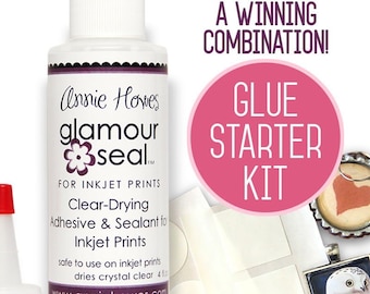 Glue Starter Kit for Inkjet Prints. Glamour Seal and Glamour Stickies. Works better and dries faster. Get Professional Results.