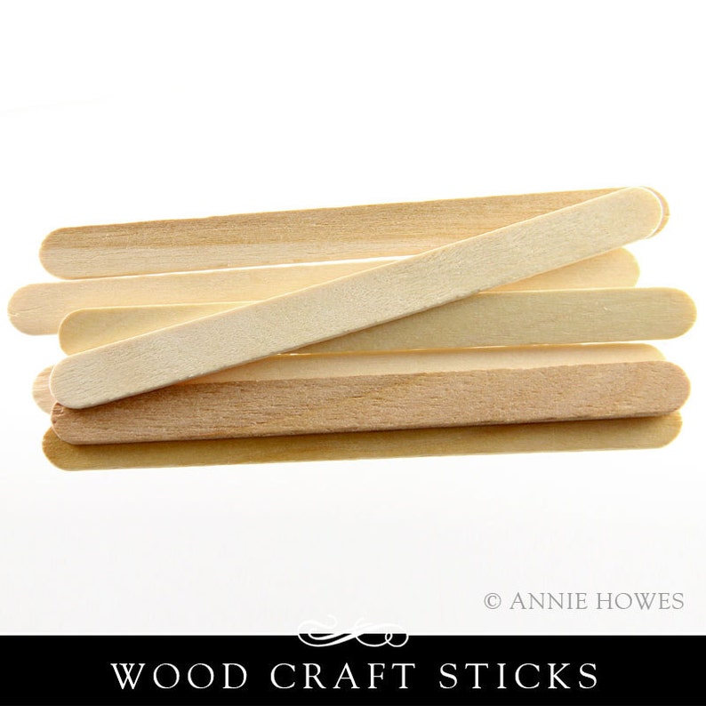 4.5 Length. 100 Pack Wood Craft Stir Sticks