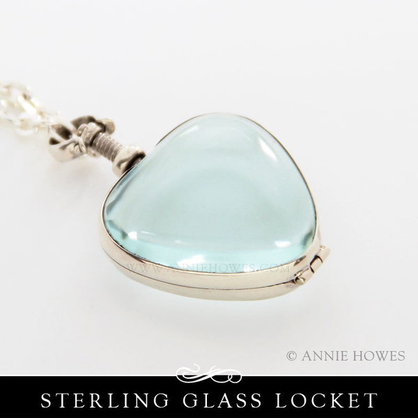 Glass Locket Pendant Etsy