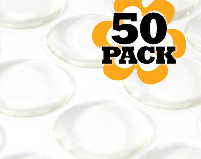 1 Inch Epoxy Stickers for Bottle Caps and Pendants. 50 Pack Glamour