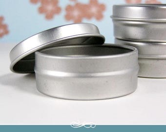 Blank Circle Tins Ready to Decorate. 10 Pack 1/2 Ounce Small Tins.