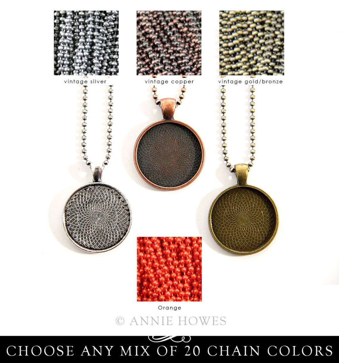 Ball Chain Necklaces 2.0mm Colored Ball Chains. Pendant Chain. Etsy