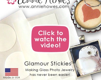 Pack of Glass Pendant Adhesive. Easy to Use Strip of Sticky Shapes. Alternative to Glaze for Pendant Trays. Dry Adhesive. Glamour Stickies.
