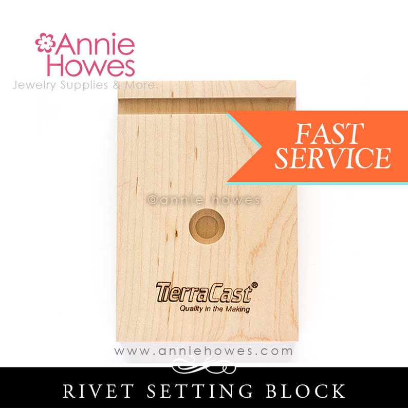 Wood Rivet setting Block. Rivet Setting Block